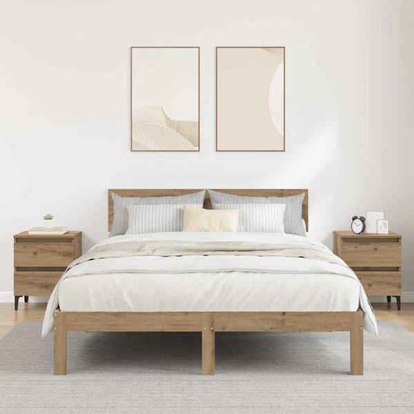 vidaXL Nočný stolík 2 pcs dub artisan 40 x 35 x 50 cm Kompozitné drevo