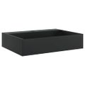 vidaXL Umývadlo minerálny/mramorový odliatok 50x38x11cm matné čierne