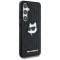 Puzdro Karl Lagerfeld HC PU Monogram Choupette Head pre Samsung Galaxy S25 čierne