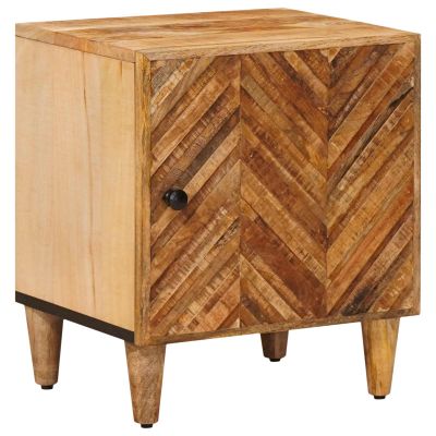 vidaXL Nočný stolík Hnedá 40 x 33,5 x 46 cm Masívne mango drevo