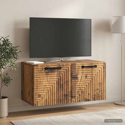vidaXL Nástenná TV skrinka Nástenný Staré drevo 59,5 x 31 x 30 cm