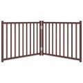 vidaXL Brána pre psa skladacia 2 panely 160 cm masívne jedľové drevo