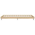 vidaXL Posteľný rám bez matraca dub sonoma 75x190 cm kompozitné drevo