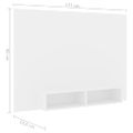 vidaXL Nástenná TV skrinka biela 135x23,5x90 cm spracované drevo