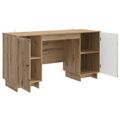 vidaXL Stôl Dub artisan Kompozitné drevo 142,5 x 50 x 75 cm