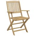 vidaXL Skladacie stoličky 4 ks 57,5x54,5x90 cm Masívne drevo akácia