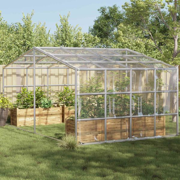 vidaXL Pokrytie rastlín Priehľadná 4 x 6 m PVC