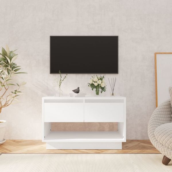 vidaXL TV skrinka, biela 70x41x44 cm, kompozitné drevo