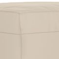 vidaXL Lavica krémová 100x35x41 cm látka z mikrovlákna