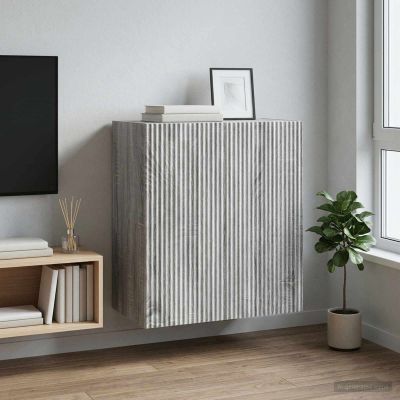 vidaXL Nástenná skrinka 59 x 31 x 60 cm Kompozitné drevo Sivý Sonoma