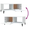 vidaXL Konferenčný stolík biely 90x50x40 cm kompozitné drevo