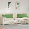 vidaXL Vankúše na pohovku 2 pcs Svetlo zelená 120 x 40 cm