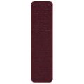 vidaXL Protišmykové schodové rohože 15 ks 75 x 20 cm Bordová PP