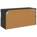 vidaXL TV nástenná skriňa 80 x 30 x 40 cm Čierny dub Kompozitné drevo