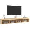 vidaXL TV skrinky s LED svetlami 2 ks dub sonoma 100x30x30 cm