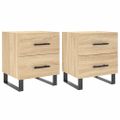 vidaXL Nočné stolíky 2 ks dub sonoma 40x35x47,5 cm kompozitné drevo
