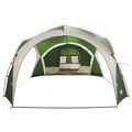 vidaXL Bočný stan Zelená 410 x 410 x 250 cm Polyester a oceľ