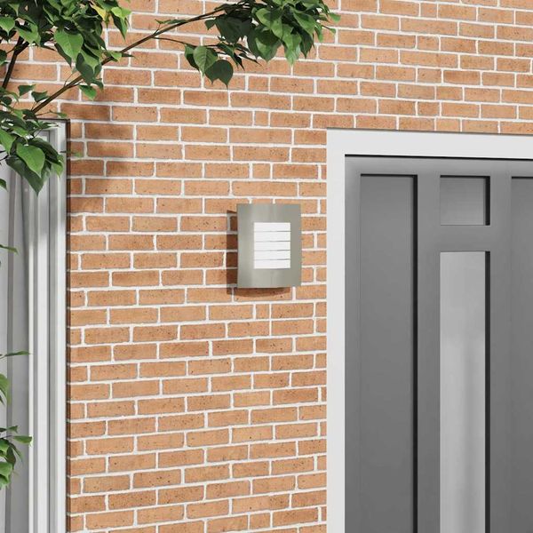 vidaXL Exteriérové nástenné svietidlo Strieborná 23.5 x 9 x 26 cm