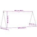 vidaXL Strecha na detskú posteľ voskovohnedá 209x85,5x88 cm borovica