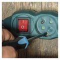 Predlžovací kábel EMOS P1312Z s vypínačom 2 m, 3 zásuvky, zelený, 1 mm2