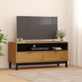 vidaXL TV skrinka FLAM 110x40x50 cm masívna borovica