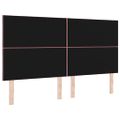vidaXL LED hlavová doska Ružová 180 cm Zamat