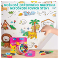 Samolepiaca omaľovánka v rolke Zvieratká 3 m
