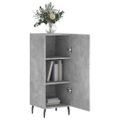 vidaXL Komoda betónovo sivá 34,5x34x90 cm spracované drevo