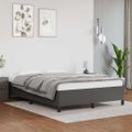 vidaXL Posteľný rám bez matraca sivý 140x200 cm umelá koža