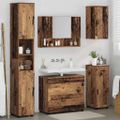 vidaXL Sada kúpeľňového nábytku 5 ks Staré drevo 35 x 30 x 192 cm