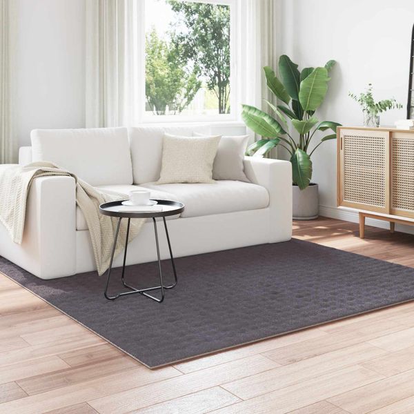vidaXL Kusové koberce Štvorcový SIROLO Antracit 200 x 200 cm Polyester