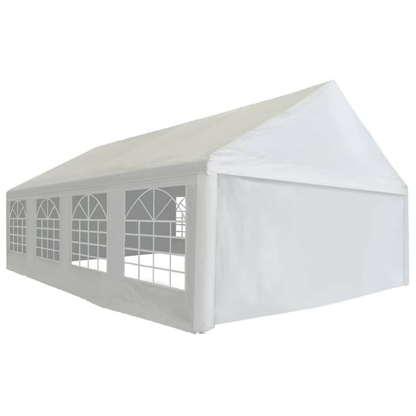 vidaXL Párty stan, PE 5x8 m, biely