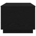 vidaXL Konferenčný stolík s LED svetlami, čierny dub 90x50x40 cm