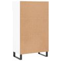 vidaXL Botník biely 60x35x105 cm kompozitné drevo
