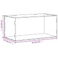 vidaXL Priehľadná reklamná krabica 24x12x11 cm akrylová