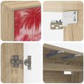 vidaXL Nástenný TV kabinet AACHEN 69 x 33 x 40 cm Dub sonoma