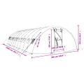 vidaXL Fóliovník s oceľovým rámom zelený 50 m² 10x5x2,3 m