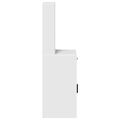 vidaXL Highboard Biela 41 x 40 x 135 cm Kompozitné drevo