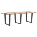 vidaXL Nohy k jedálenskému stolu v tvare V, 3 ks, antracitové, 90 x (72-73,3) cm, oceľ