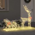 vidaXL Sob s sane 200 LED Teplá biela 70 x 26 x 130 cm Akryl