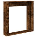 vidaXL Obloženie krbu dymový dub 100x20x100 cm kompozitné drevo