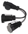 Káblová redukcia zástrčky tažného zariadenia TRAILER CABLE 6, zo 13pin na 7pin N+S, 35 cm SIXTOL