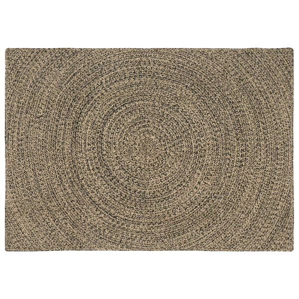 vidaXL Kusové koberce Prírodná a čierna 140 x 200 cm Juta