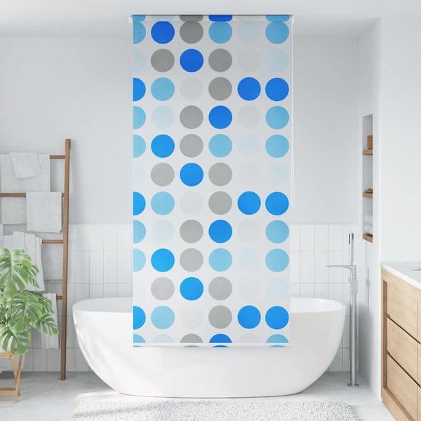 vidaXL Sprchová roleta, 120x240 cm, kruhový vzor