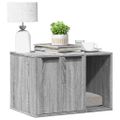 vidaXL Uzavretý box na stelivo sivá sonoma 60x40x40cm kompozitné drevo