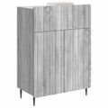 vidaXL Servírovacia skriňa Sivá sonoma 66 x 34,5 x 92 cm