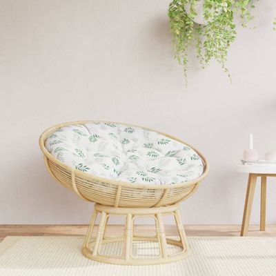 vidaXL Okrúhly vankúš listový vzor Ø 100 x 11 cm oxfordská látka