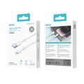 Kábel BWOO USB - Lightning 2m 3A biely