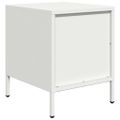 vidaXL Nočné stolíky 2 ks biele 35x39x43,5 cm oceľ