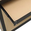 vidaXL Pracovný stôl Čierny 81 x 41 x 145 cm Spracované drevo a kov